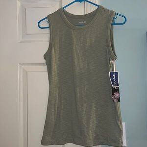light green tank top